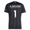 Liverpool A. Becker 1 Keeper Barn Drakt 2025-26 Svart Kortermet